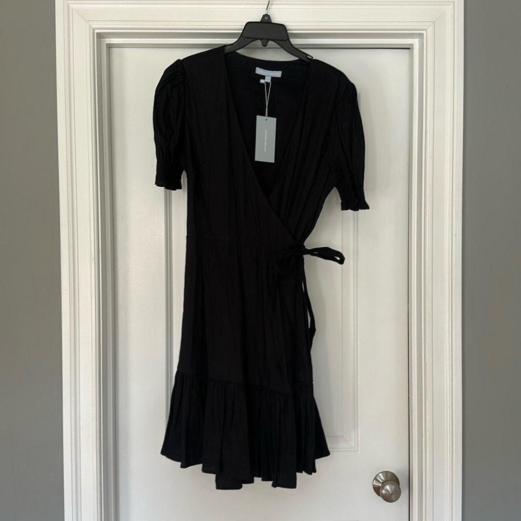 Antonio Melani Wrap Dress. Black. New With Tags